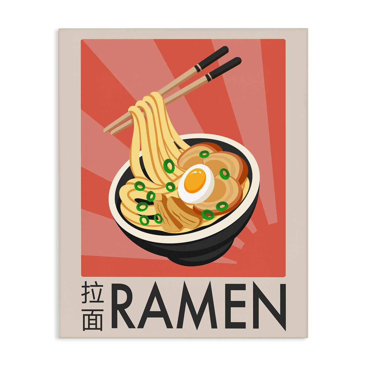 Stupell Industries Iconic Ramen Poster Canvas, design by Marcus Prime